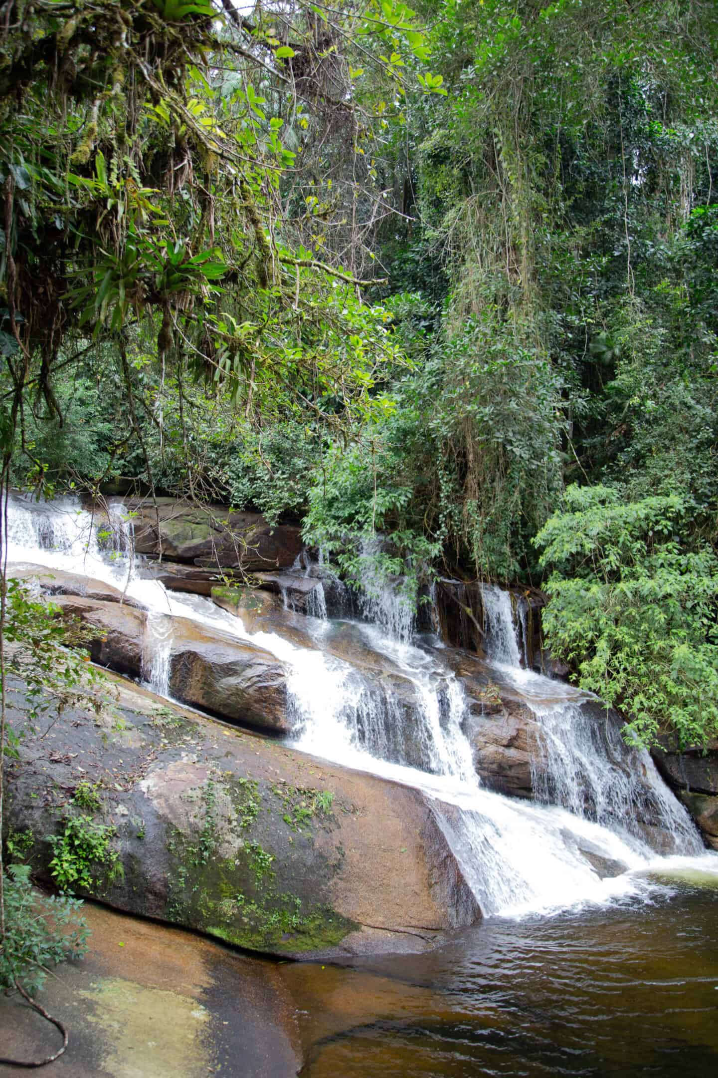 A waterfall in Paraty, Brazil.
