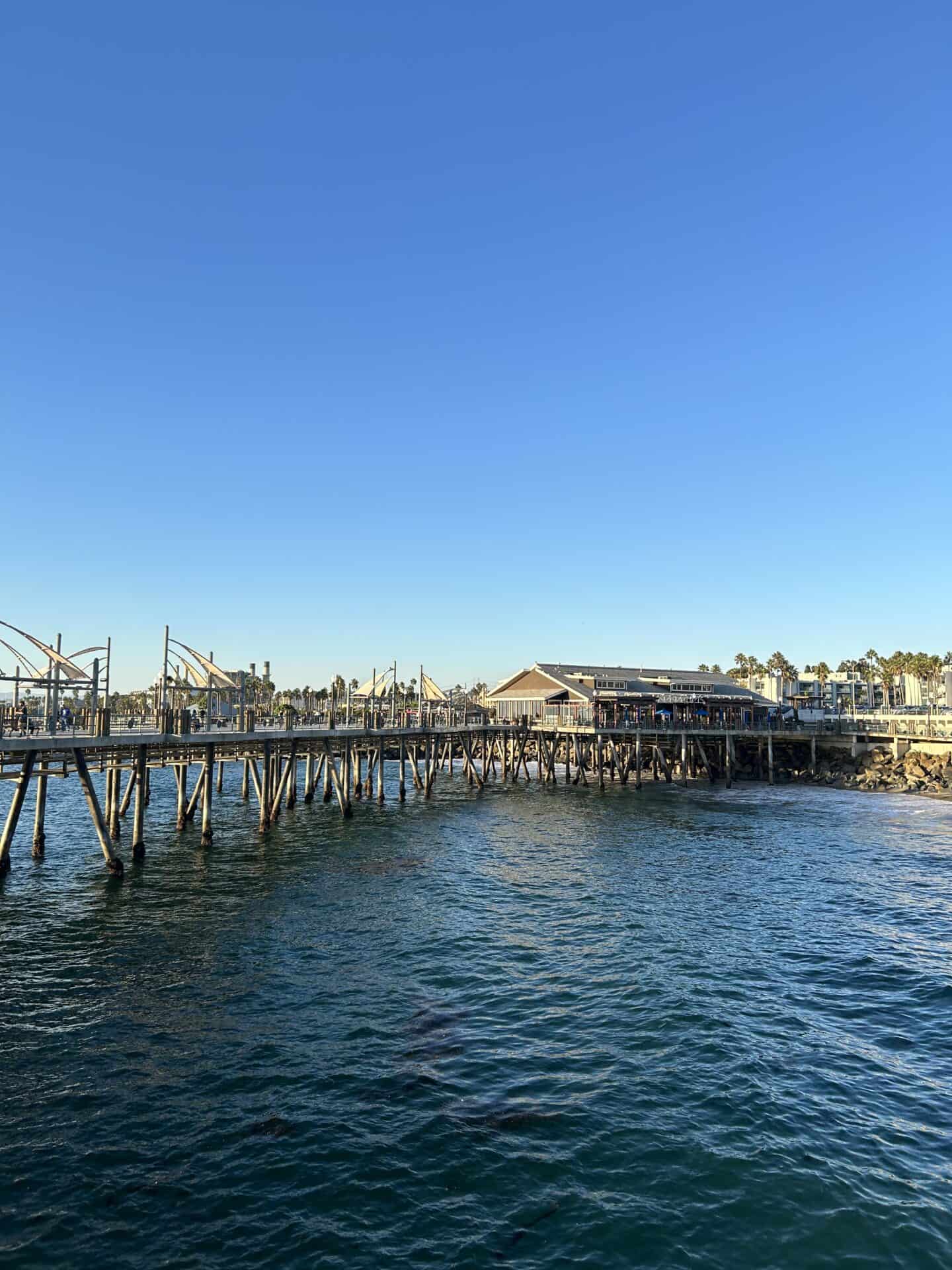 Pier overlooking the ocean in Redondo Beach, California.